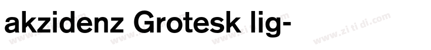 akzidenz Grotesk lig字体转换